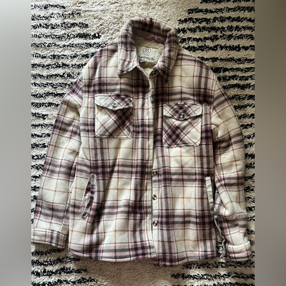 Sage collective plaid jacket